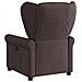 Poltrona Elettrica Reclinabile Marrone Scuro in Tessuto - Foto miniatura 6