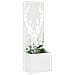 Vaso da Giardino con Pannello Decorativo Bianco 50 x 140 cm - Foto miniatura 3