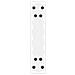 Gambe per Tavolo Consolle Bianche 2 pz 38x(72-73) cm Acciaio - Foto miniatura 7