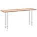 Gambe per Tavolo Consolle Bianche 2 pz 38x(72-73) cm Acciaio - Foto miniatura 8