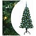 Albero di Natale Artificiale Angolare con 150 LED Verde 150 cm - Foto miniatura 1
