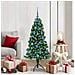 Albero di Natale Artificiale Angolare con 150 LED Verde 150 cm - Foto miniatura 2