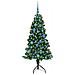 Albero di Natale Artificiale Angolare con 150 LED Verde 150 cm - Foto miniatura 3