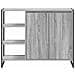 Mobile laterale Grigio Sonoma 96.5 x 30 x 75 cm - Foto miniatura 6
