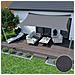 3x5 m Vela Ombreggiante Impermeabile Grigio Scuro - Vela Parasole da Giardino - Foto miniatura 5
