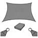 3x5 m Vela Ombreggiante Impermeabile Grigio Scuro - Vela Parasole da Giardino - Foto miniatura 4