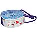 Borsa Termica Rotonda Per Il Pranzo Con Paillettes E Manici 24x8cm, Blu - Foto miniatura 5