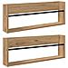 Scaffale per riviste 2 pcs Rovere artigianale 80 x 12 x 30 cm - Foto miniatura 1