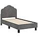 Struttura letto per bambini con testata Grigio Scuro Velluto - Foto miniatura 4