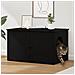 Casa per Gatti Nero 85 x 55 x 50,5 cm Legno multistrato - Foto miniatura 2