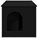 Casa per Gatti Nero 85 x 55 x 50,5 cm Legno multistrato - Foto miniatura 8