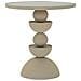 Tavolino Vkh799-beige-metallo-40,5x40,5x42 Cm - Foto miniatura 1