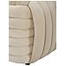 Panca Softy In Velluto Crema Con Nodo Centrale 90x45x45 Cm - Foto miniatura 6