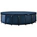Copertura per piscina Ø610 x 20 cm Rotondo PVC e PET - Foto miniatura 3