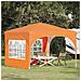 Tenda per feste a pop-up 290 x 290 x 245 cm Arancione - Foto miniatura 2