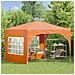 Tenda per feste a pop-up 290 x 290 x 245 cm Arancione - Foto miniatura 3