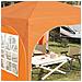 Tenda per feste a pop-up 290 x 290 x 245 cm Arancione - Foto miniatura 4