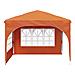 Tenda per feste a pop-up 290 x 290 x 245 cm Arancione - Foto miniatura 6