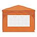 Tenda per feste a pop-up 290 x 290 x 245 cm Arancione - Foto miniatura 7