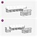 Set Divano da Giardino 8 pcs Grigio polyrattan - Foto miniatura 5