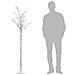 Albero Natale 220 LED 2,2m Salice Bianco Freddo Interno Esterno - Foto miniatura 7