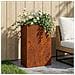 Vaso da giardino Ruggine 50 x 30 x 75 cm Acciaio Corten - Foto miniatura 2