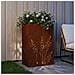 Vaso da giardino Ruggine 50 x 30 x 75 cm Acciaio Corten - Foto miniatura 3