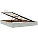 Letto con contenitore LED e materasso Grigio Chiaro - Foto miniatura 6