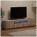 Mobile TV LED a 5 pezzi Rovere Sonoma Legno ingegnerizzato - Foto miniatura 5