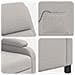 Poltrona Massaggiante Grigio Nuvola Tessuto - Foto miniatura 8