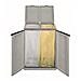 Armadio Eco cab 2 grigio sky raccolta differenziata L68 x P39 x H88,7 - Foto miniatura 2