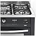 Cucina a Gas PNMG96GVT / C 5 Fuochi a Gas Forno a Gas Ventilato Classe A Dimensioni 90 x60 cm Colore Nero - Foto miniatura 3