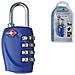 Lucchetto TSA 4 cifre blu 330 - Foto miniatura 1