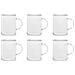 Set 6 Tazze Mug, Vetro Borosilicato, Trasparente, 400 Ml - Foto miniatura 1
