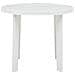 Tavolo Da Giardino Bianco 89 Cm In Plastica - Foto miniatura 2