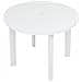 Tavolo Da Giardino Bianco 89 Cm In Plastica - Foto miniatura 3