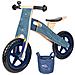 Piccolo Piede 11614 Biciclettina Blu Aereo Di Cartain Legnoi Con Sedile Regolabile E Pneumatici Gommati - Foto miniatura 1