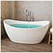 Vasca Da Bagno Freestanding Ovale In Acrilico Colore Bianco Lucido *** Misure : L160xh68xp80 - Foto miniatura 4