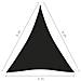 Parasole a Vela Oxford Triangolare 4x5x5 m Nero - Foto miniatura 6