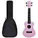 Set Ukulele Soprano con Borsa per Bambini Rosa 23"" - Foto miniatura 1