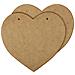4 X Targhetta Cuore Legno Mdf Decorativi | 150 X 130 Mm | Angoli Arrotondati | Forma Placche Segni Appendere | Perfetta Per Decoupage Decorare Vernice Macchia - Foto miniatura 4
