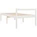 Letto per Anziani Bianco 90x190 cm Single in Legno di Pino - Foto miniatura 9