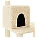 Albero per Gatti con Tiragraffi in Sisal Crema 118,5 cm - Foto miniatura 5