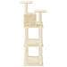 Albero per Gatti con Tiragraffi in Sisal Crema 118,5 cm - Foto miniatura 6