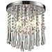 Lampada A Soffitto Luxoria - Arredo Design Illuminazione - Per Salotto, Soggiorno, Cucina, Camera, Ufficio - Plafoniera - Argento In Metallo, Cristallo - 105 X 10 X 21 - Foto miniatura 1