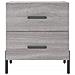 Comodino Grigio Sonoma 40x35x47,5 Cm In Legno Multistrato - Foto miniatura 9