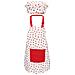 Grembiule Per Bambini Con Cappello Da Cuoco, Graziosi Grembiuli Da Forno Per Bambini Con Tracolla Regolabile E Tasche Per Ragazze Ragazzi Che Cucinano Dolci E Dipingono Giardinaggio In 2 Misure (rosso Fragola, Piccolo) - Foto miniatura 1