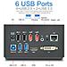 Docking Station USB 3.0 / TYPE C per Notebook Doppia Uscita Video LAN - Foto miniatura 3