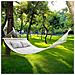 Amaca Giardino 2 Posti Legno Cotone Relax Esterno Campeggio 345x150cm Grigio - Foto miniatura 2