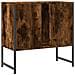 Mobile Lavabo Bagno Rovere Fumo 60x33x60 Cm Legno Multistrato - Foto miniatura 10
